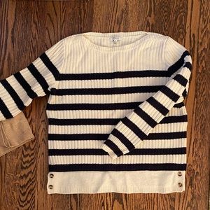 Striped knit sweater